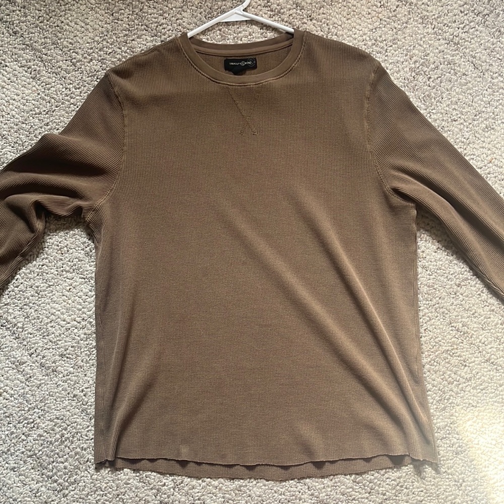 Treasure and Bond Waffle Knit Crewneck